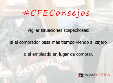 Consejo contra robos en comercios